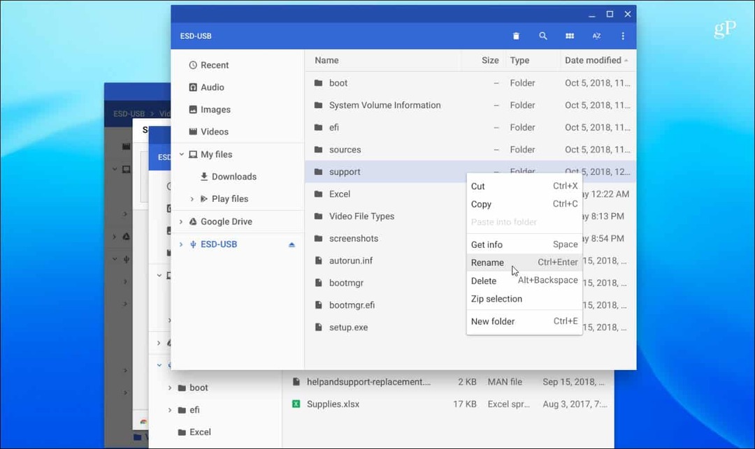 Dateien verwalten Chromebook
