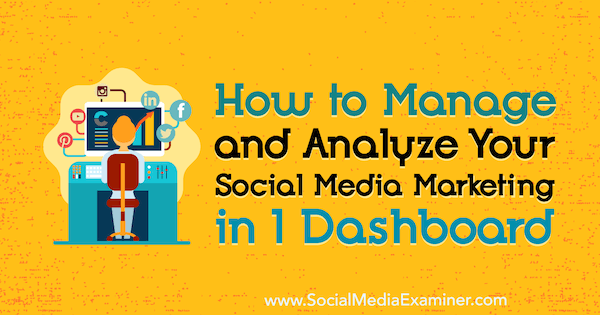 So verwalten und analysieren Sie Ihr Social Media-Marketing in 1 Dashboard von Mitt Ray auf Social Media Examiner.