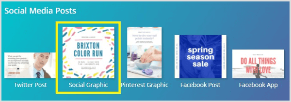 Canva soziale Grafikvorlage