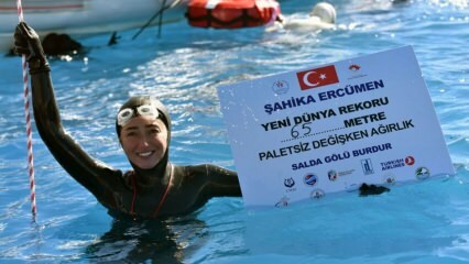 Şahika Ercümen brach den Weltrekord mit 65 Metern!