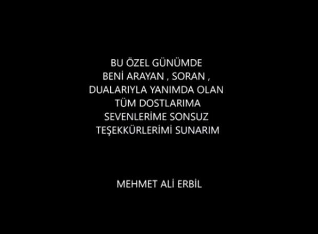 Erste Worte von Mehmet Ali Erbil!