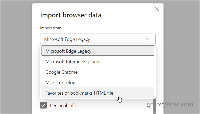 HTML-Datei importieren