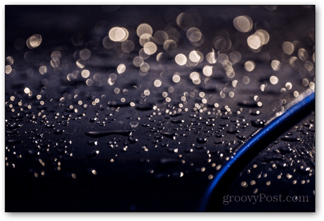 Regentropfen Wasser Bokeh Nahaufnahme Nah Zoom Objektiv Fokus Belichtung Foto Bokeh verschwommen Hintergrund Fotografie-Effekt