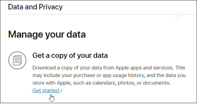 Holen Sie sich eine Kopie von Apple Data