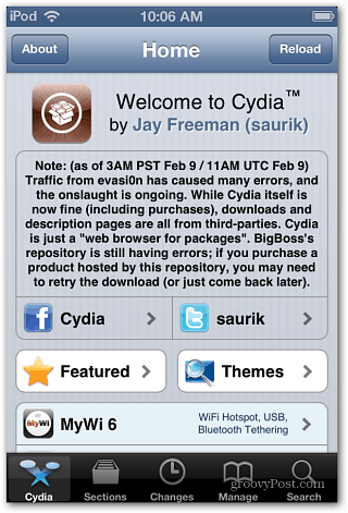Willkommen in Cydia