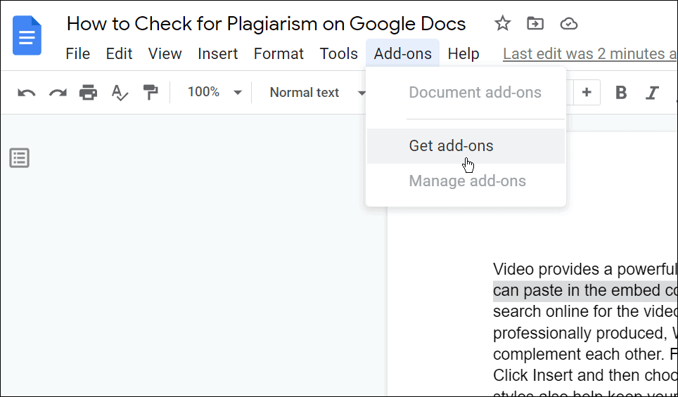 Suchen Sie in Google Sheets nach Plagiaten