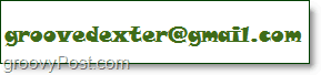 Die E-Mail-Adresse von groovedexter wird beispielsweise als Bild angezeigt