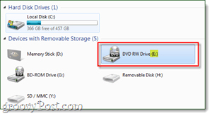 Finden Sie den DVD-Laufwerksbuchstaben