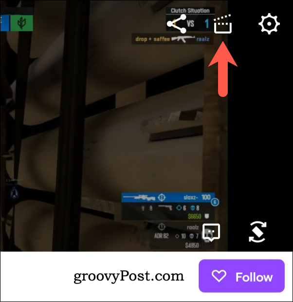 Twitch-Clip-Button auf Android