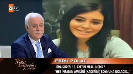 Ebru Polat ist mit dem Programm von Nihat Hatipoğlu verbunden