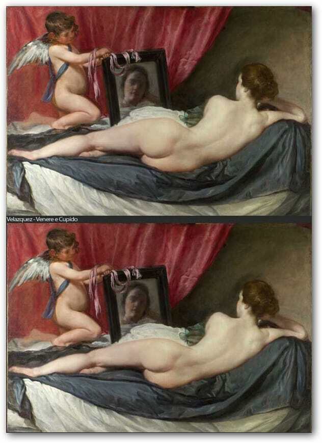 Photoshopping der berühmten Kunst Venus