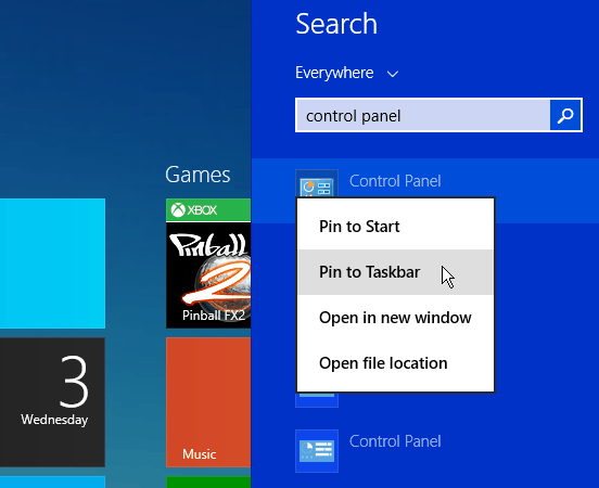 Windows 8.1-Suche