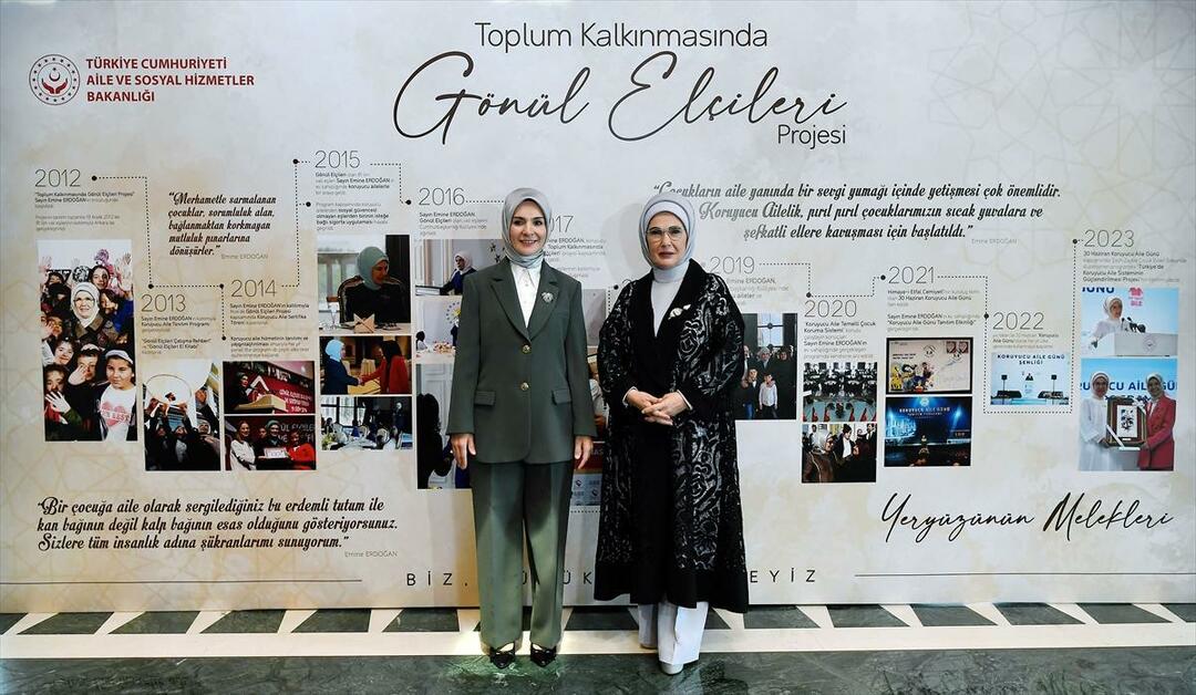 Emine Erdoğan ist beim Volunteer Ambassadors in Community Development Program!