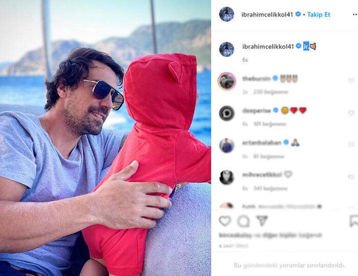 Schauspieler İbrahim Çelikkol posierte mit seinem Sohn Ali: Wenig Frieden ...