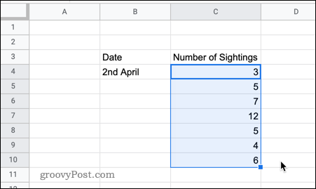 Google Sheets ausfüllen