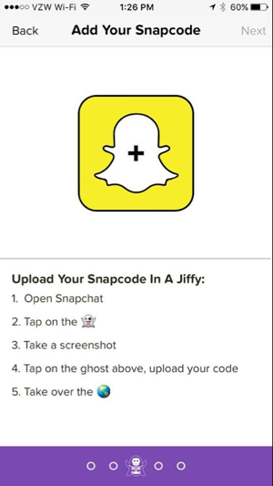 Ghostcodes fügen Snapcode hinzu