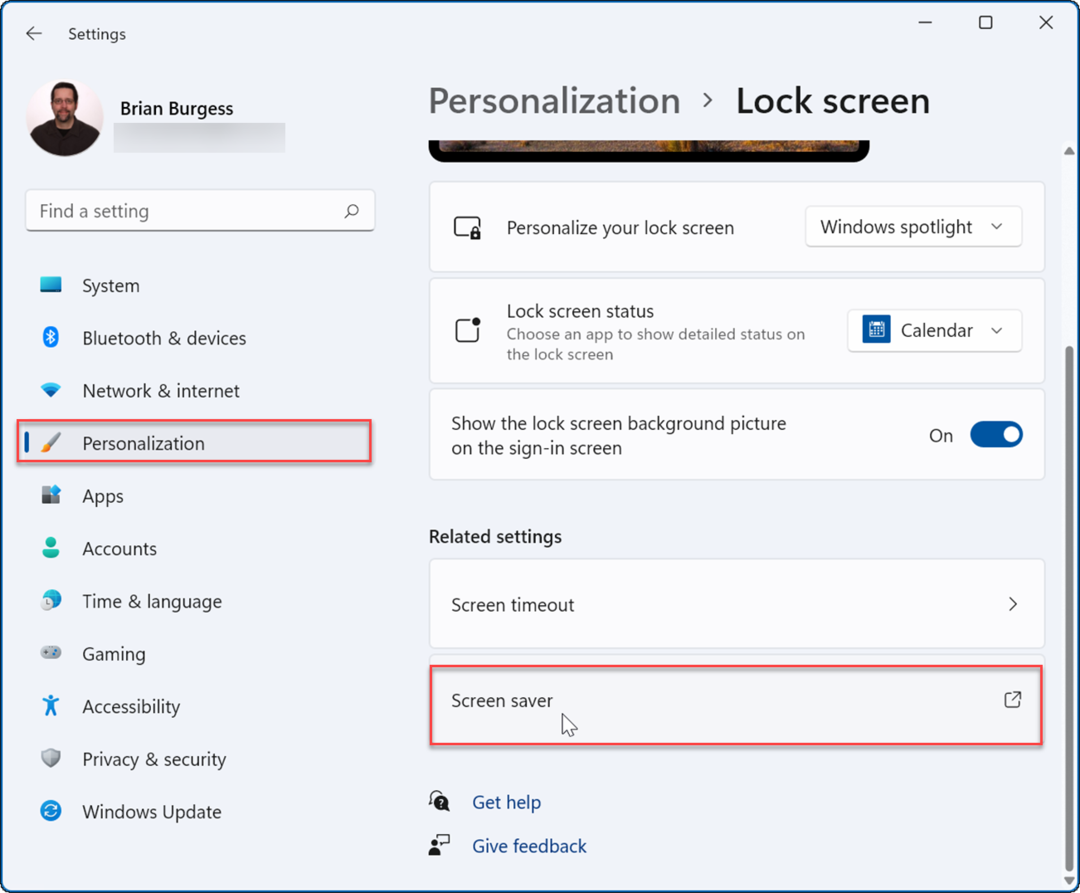 Personalisierungs-Sperrbildschirm Fotos als Bildschirmschoner unter Windows festlegen