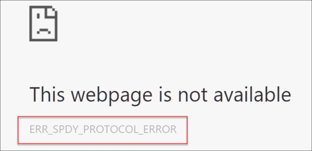 ERR_SPDY_PROTOCOL_ERROR in Chrome beheben