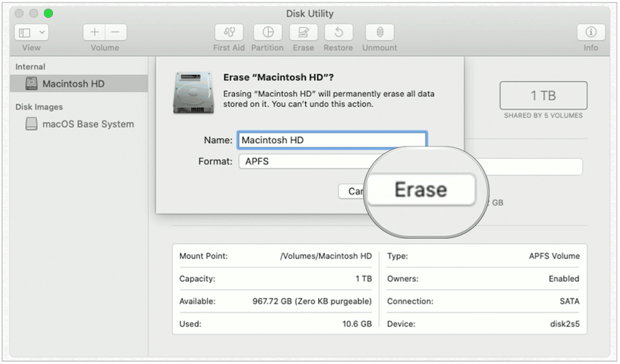 Mac-Festplatte löschen