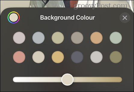 Farbauswahl für iOS-Kontaktposter