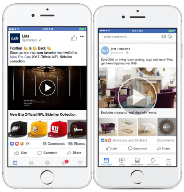 Facebook aktualisiert Sammlungsanzeigen, um mehr Flexibilität bei der Anzeige von Produkten zu erhalten.