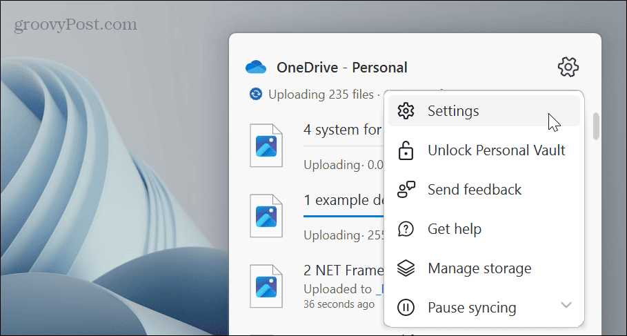 Erinnerungen von OneDrive