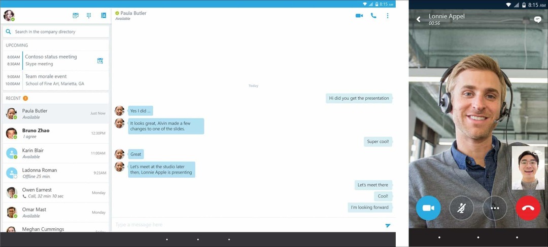Microsoft veröffentlicht Skype for Business für Android