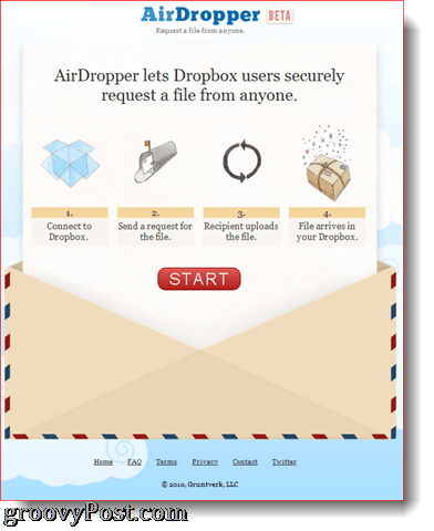 AirDropper Dropbox Add-on in Aktion