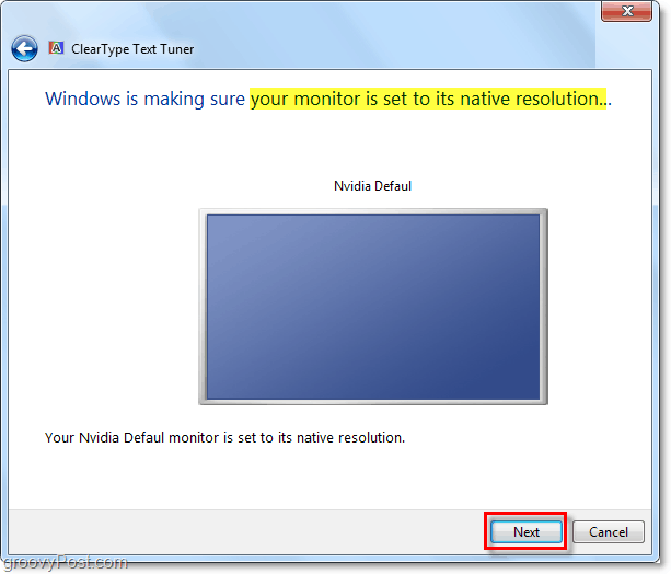 Stellen Sie sicher, dass Ihr Windows 7-Monitor auf die native Auflösung eingestellt ist