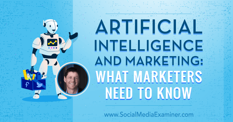 Künstliche Intelligenz und Marketing: Was Vermarkter wissen müssen, mit Erkenntnissen von Paul Roetzer im Social Media Marketing Podcast.