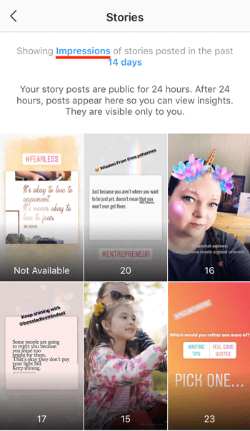 Anzeigen der ROI-Daten von Instagram Stories, Schritt 4.