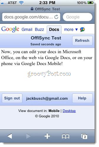 OffiSync: Synchronisieren Sie Google Text & Tabellen mit Office 2010