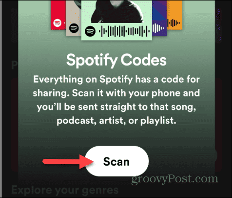 Erstellen und scannen Sie Spotify-Codes