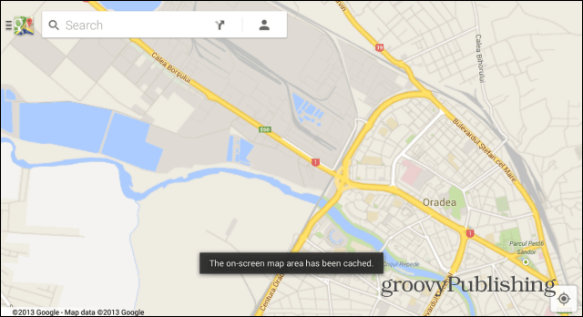 Google Maps Android-Karte für die Offline-Verwendung gespeichert