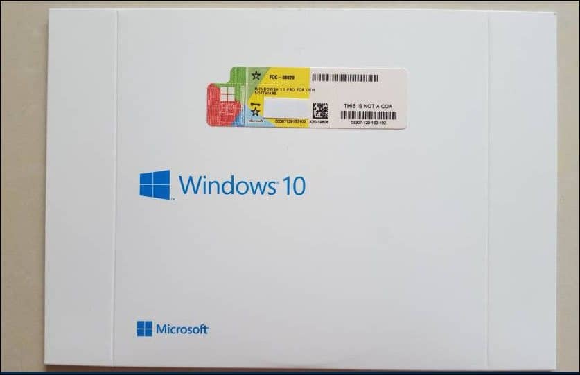 OEM System Builder Windows 10-Produktschlüssel