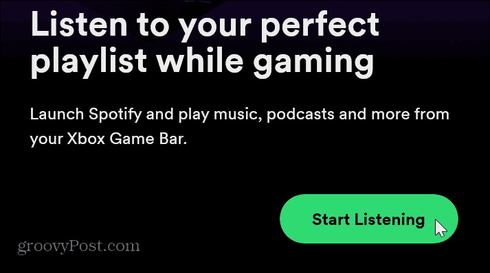 Fangen Sie an, Spotify-Spielaktivitäten anzuhören