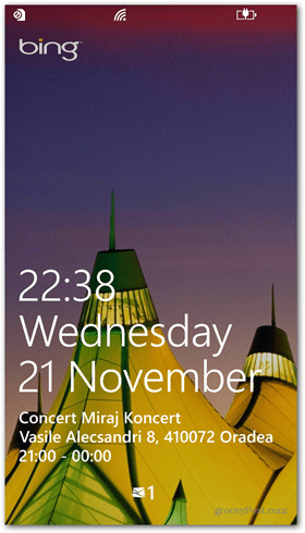 Windows Phone 8 Schnellstatus des Sperrbildschirms