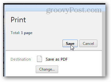 Drucken als PDF in Chrom