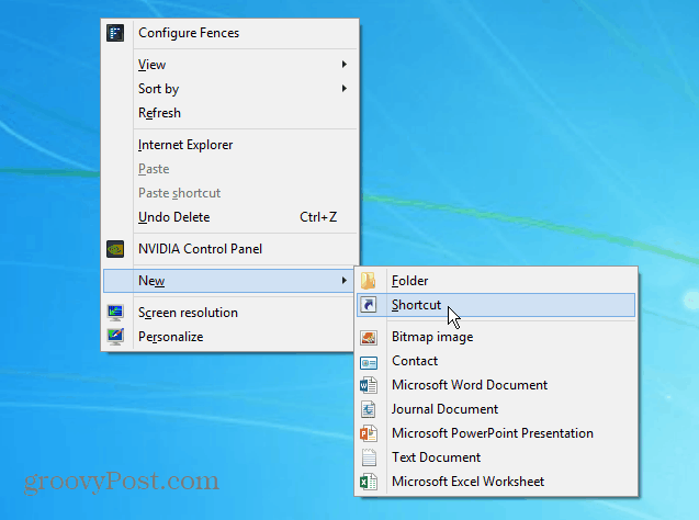 Hinzufügen von Run zur Windows 7-Taskleiste