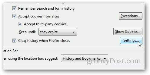 Firefox HIstory Löschen 5