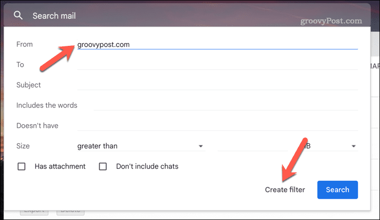 Gmail-Filter erstellen