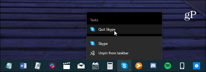 ziemlich Skype Taskleiste Verknüpfung