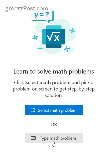 Geben Sie Math Problem Edge ein