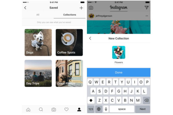 Instagram hat private Sammlungen für gespeicherte Beiträge eingeführt.