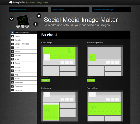 Social Media Image Maker App