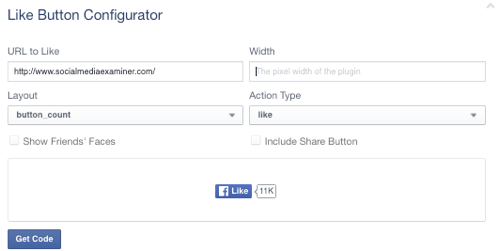Facebook wie Button auf URL gesetzt
