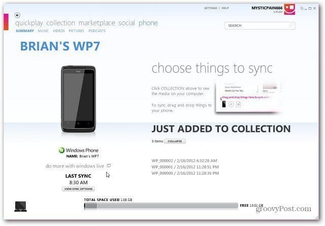 Aktualisieren Sie Windows Phone 7 mit der Zune-Software