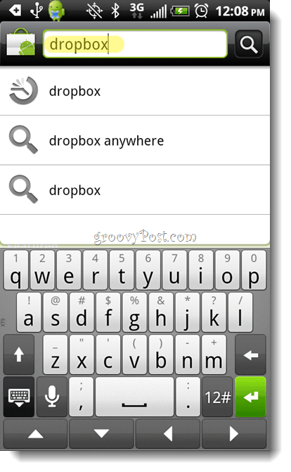 Android Dropbox Such-App