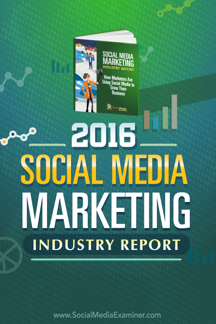 Branchenbericht 2016 für Social Media Marketing: Social Media Examiner