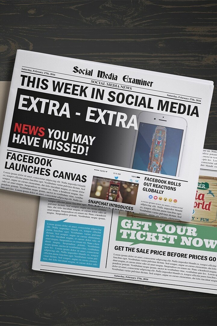 Facebook startet Canvas: Diese Woche in Social Media: Social Media Examiner